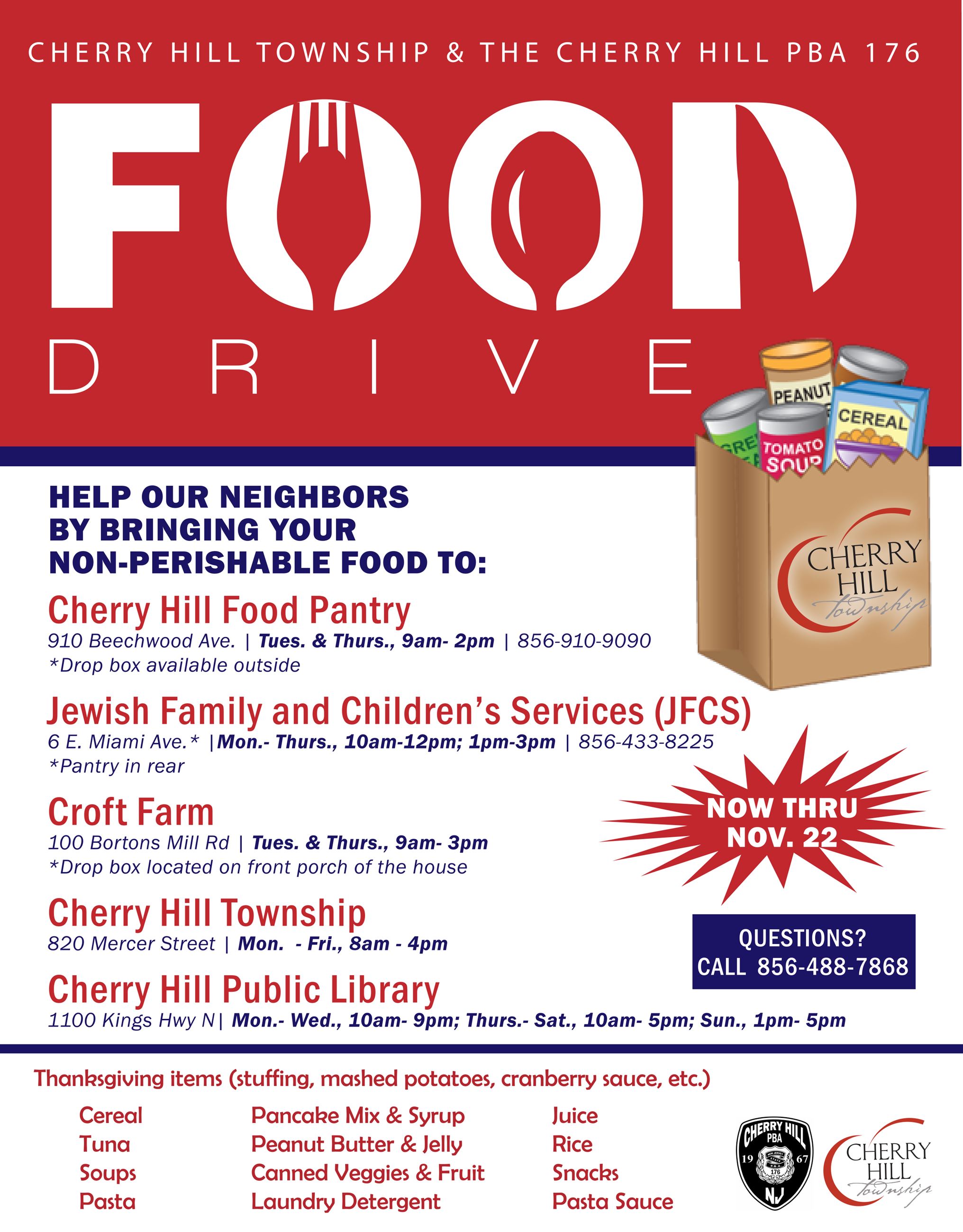 food drive flyer 2021