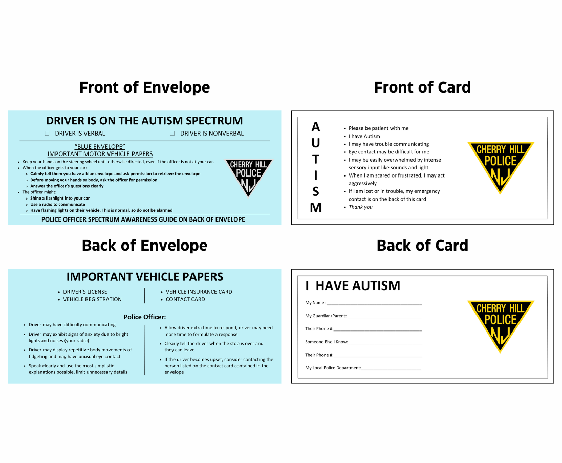 Card and Envelope with Border