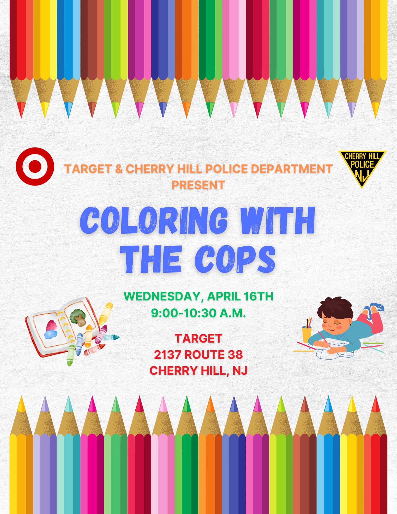 Coloring with the cops