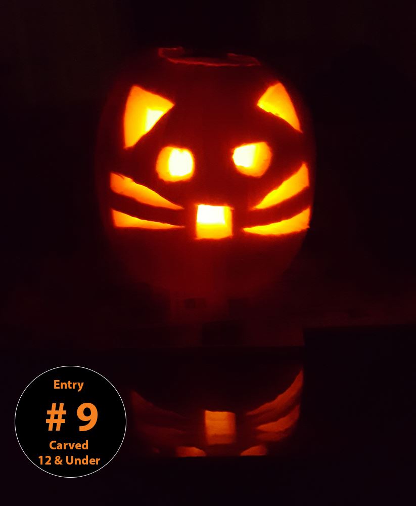 Carved Pumpkin (Ages 12 and Under) Entry 9 - Grant Paleologus