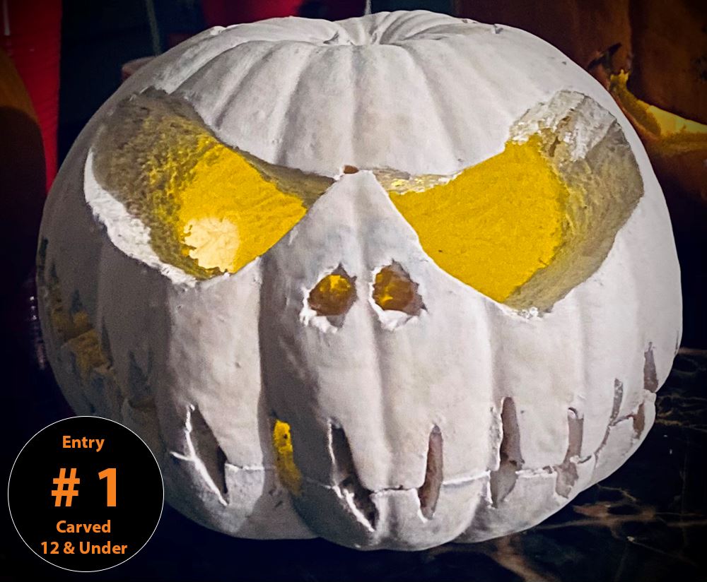 Carved Pumpkin (Ages 12 and Under) Entry 1 - Demetri Williams