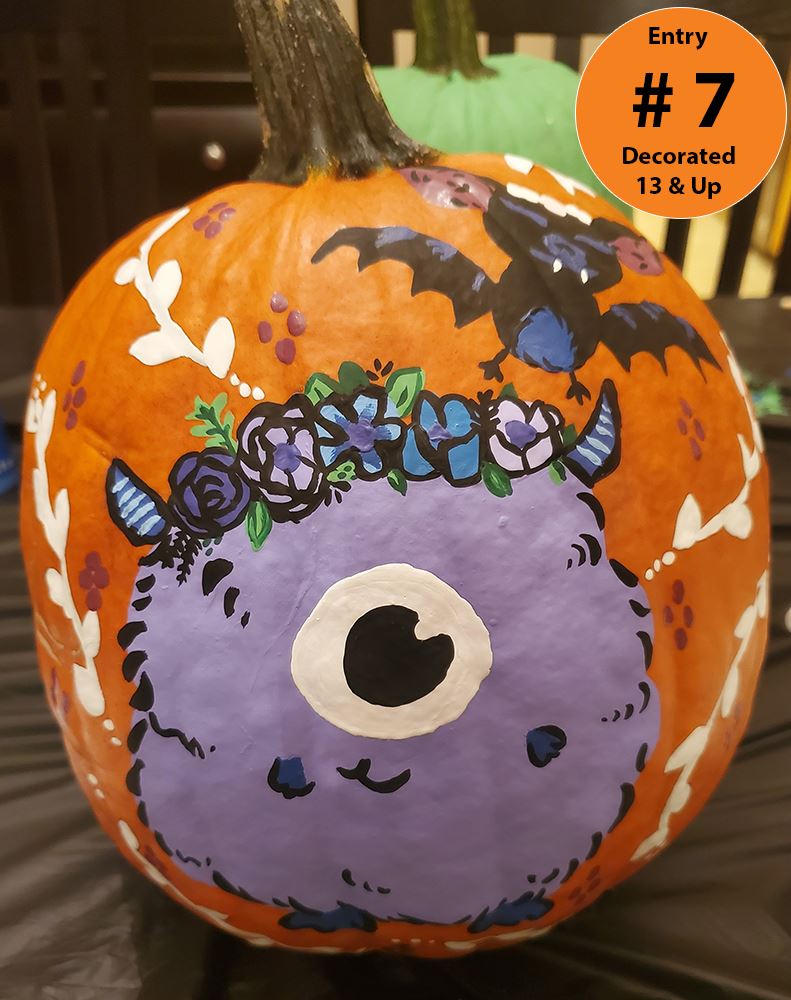 Decorated Pumpkins (Ages 13 +) Entry 7 - Jessica Hofmann