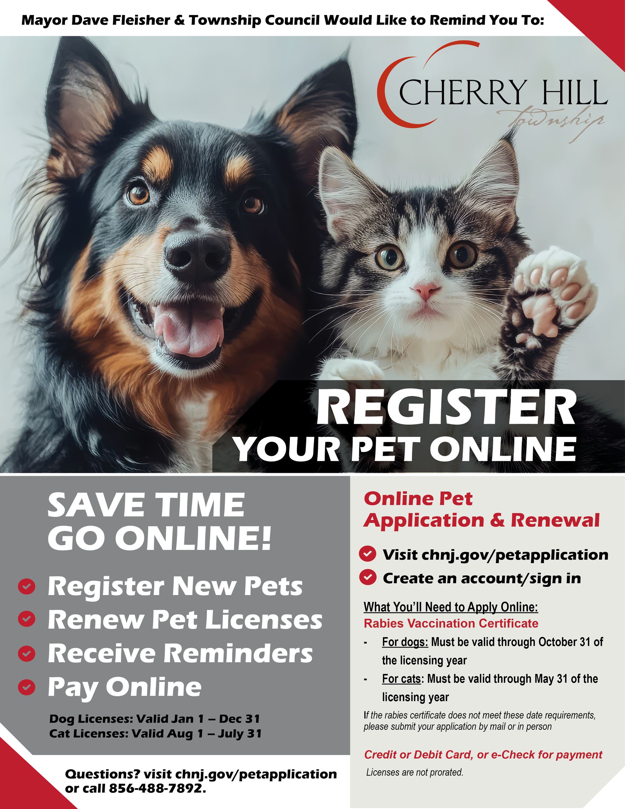 Pet Registration Flyer 6-12-25