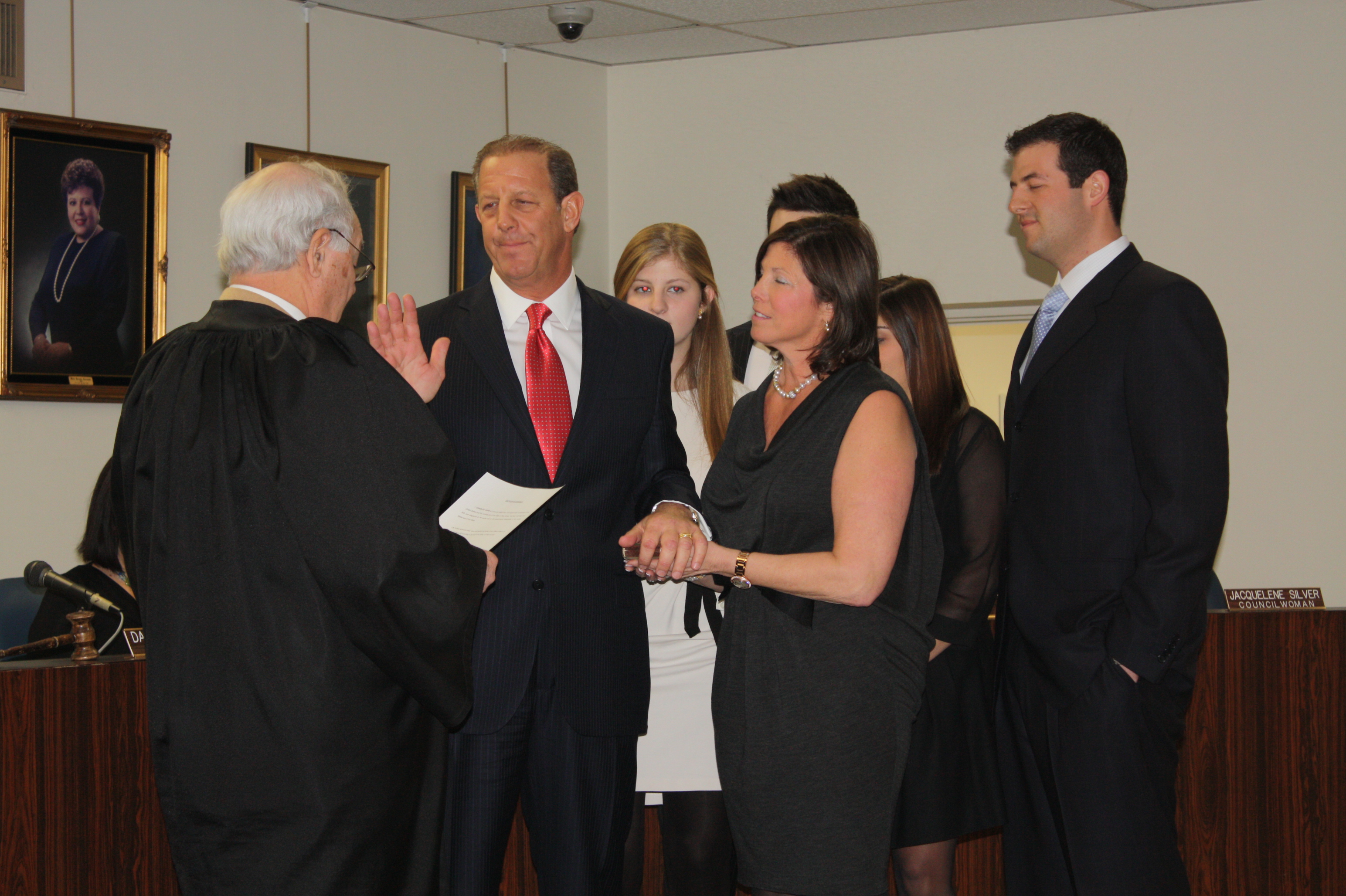 Taking the Oath of Office
